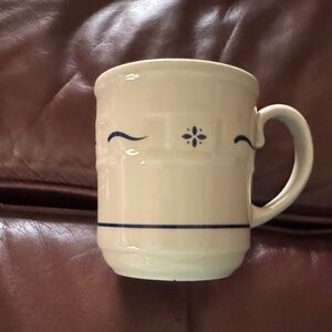 Longaberger Blue Badket Weave Coffee Mug